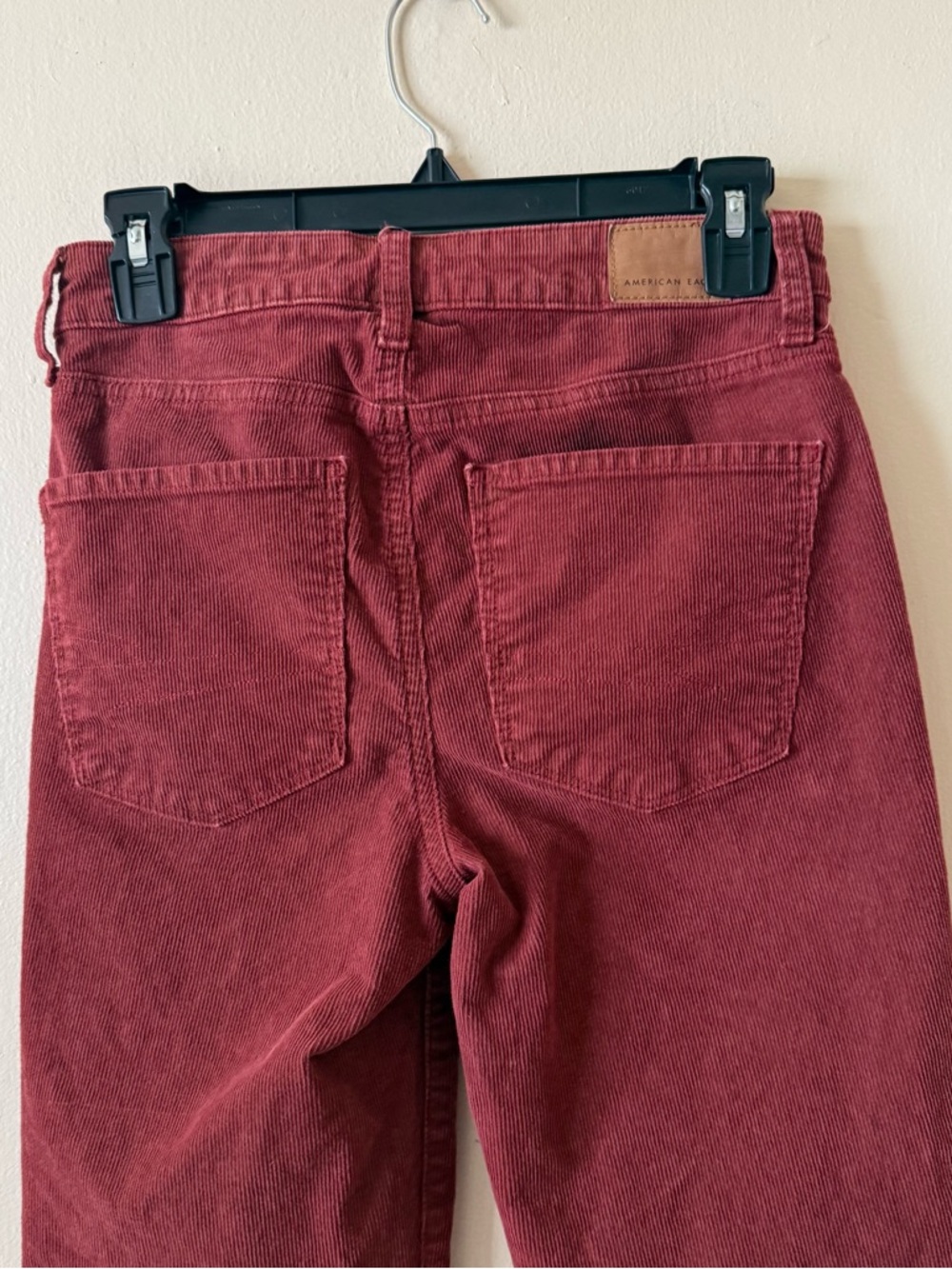 American Eagle Corduroy Pants Womens  Super High Rise Flare Retro Hippie SZ 2 - Picture 5 of 9